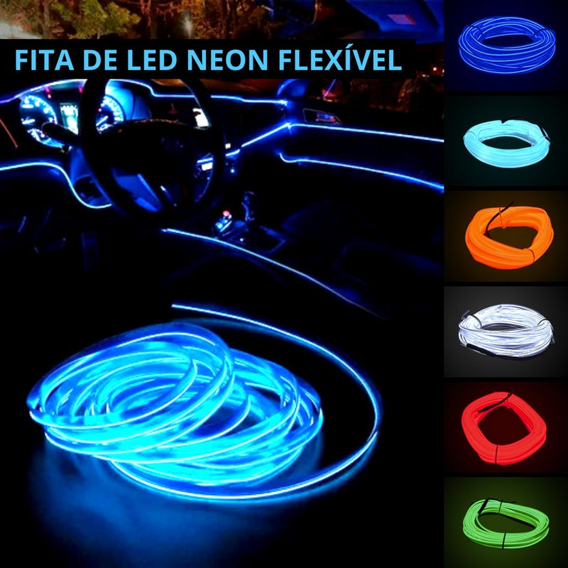 Fita Led Neon Carro - 5 Metros